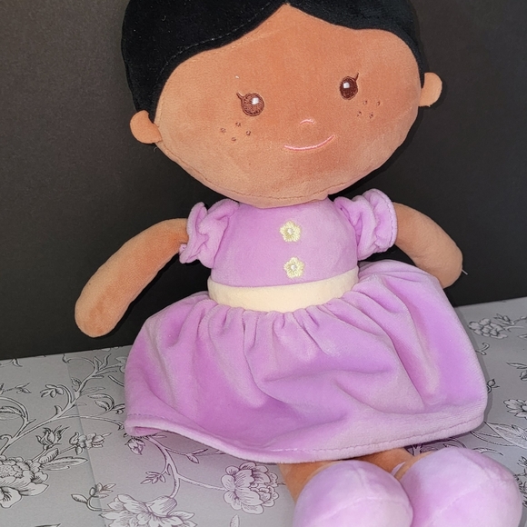 Onetoo Other - Onetoo Baby Soft Plush Milly Brown Skin Cuddly Buddy 13.5" Rag Doll